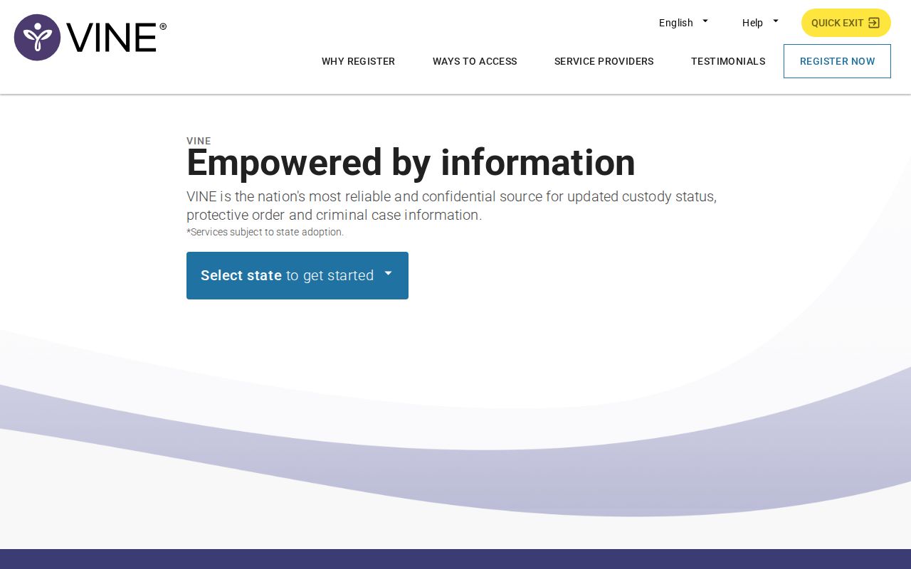 VINELink Kentucky offender search interface