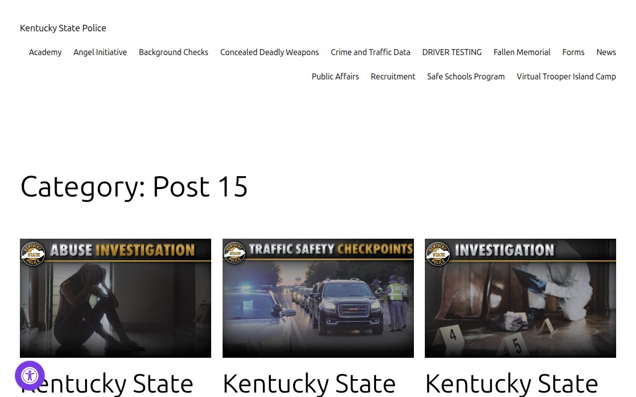 Kentucky State Police Post 15 news archive